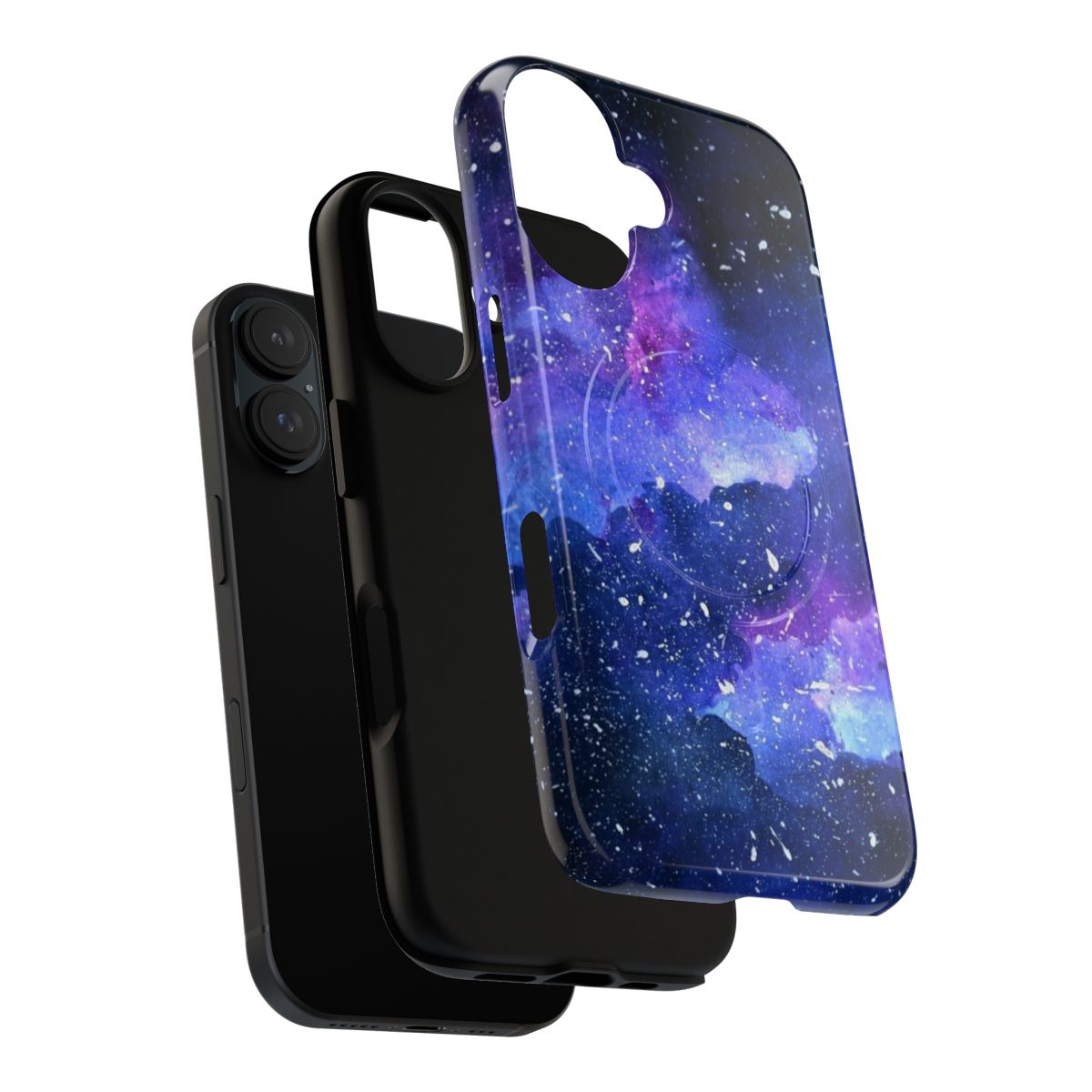 Durable and stylish galaxy-themed phone case with magnetic features - Layers