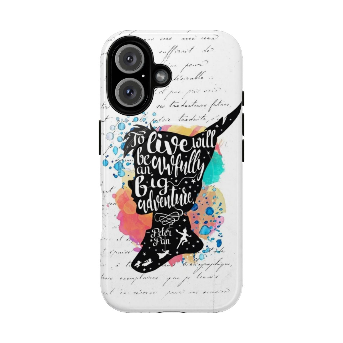 Magnetic tough phone case featuring the classic tale of Peter Pan