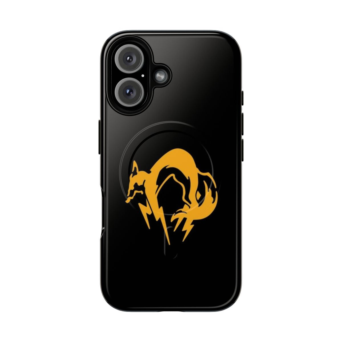 Metal Gear Solid-inspired magnetic phone case with Fox logo