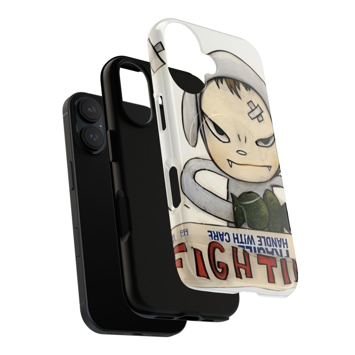 Magnetic tough phone case featuring artwork by renowned Japanese artist Yoshitomo Nara - Layers