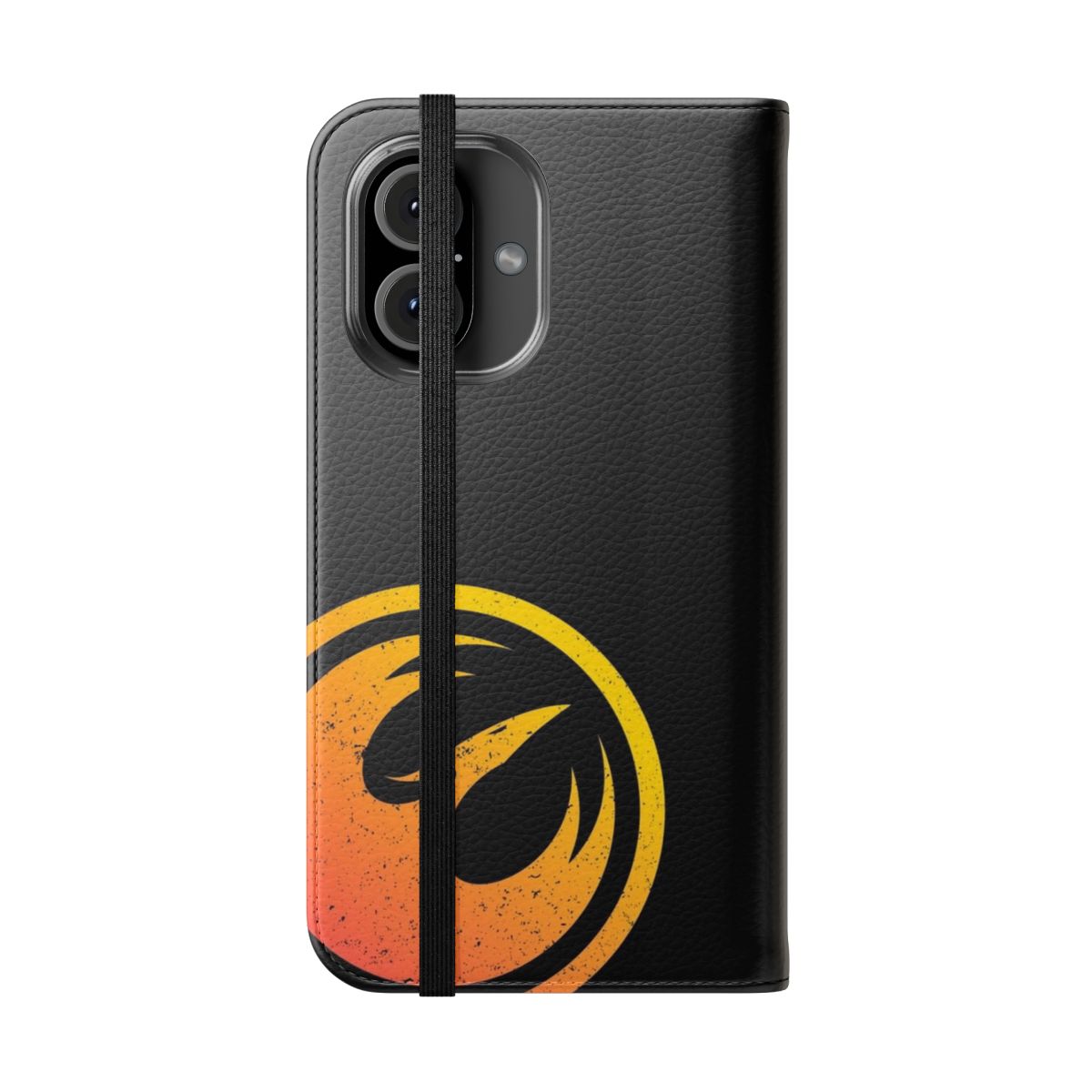 Distressed Star Wars Rebels-inspired flip cover phone case - Folded Front