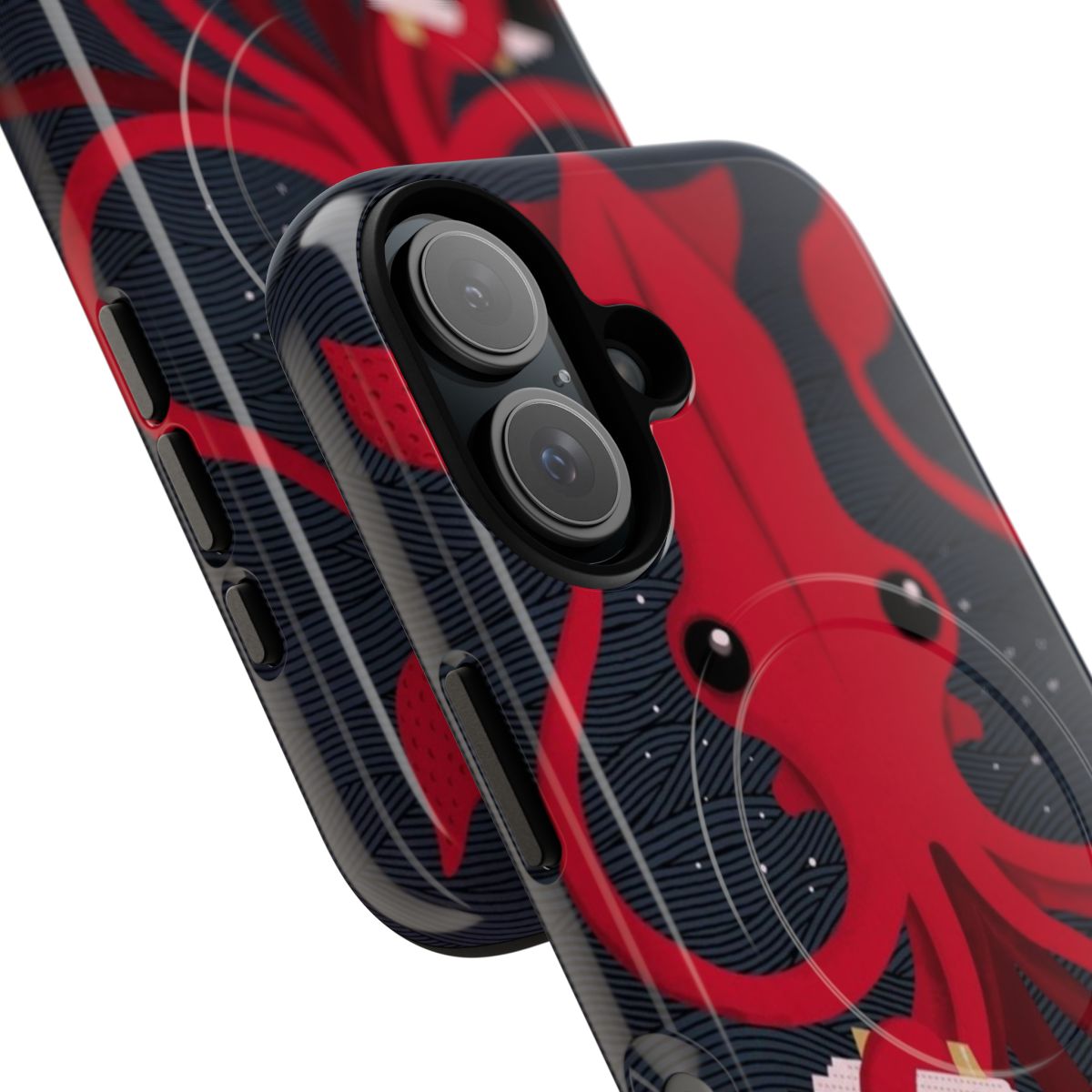 Kraken Attaken Magnetic Tough Phone Case featuring a detailed sea monster design - Detail