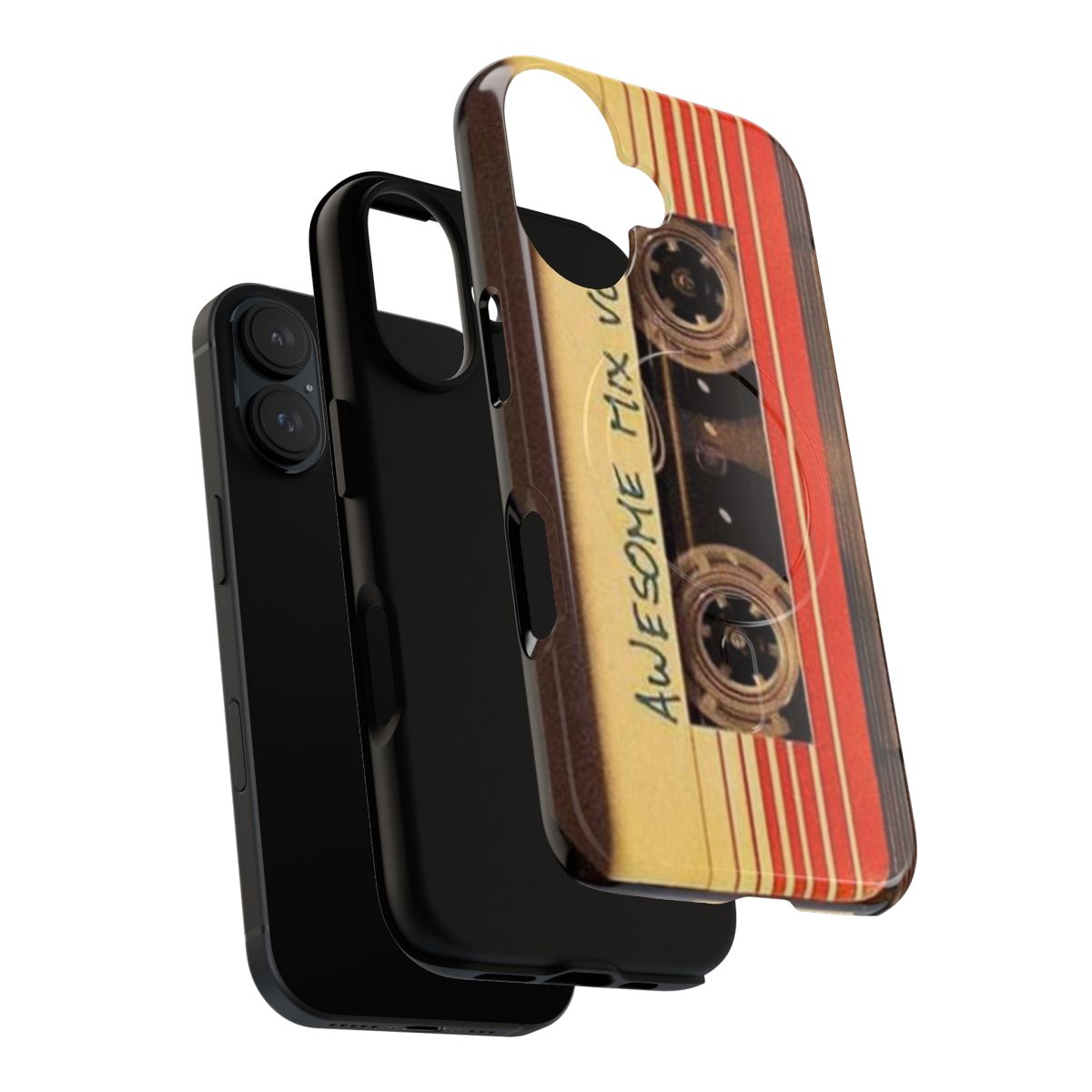 Retro awesome mix vol.1 inspired magnetic tough phone case - Layers