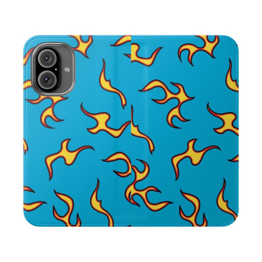 Blue flames and Flognaw Motors design phone case inspired by Tyler the Creator and Odd Future