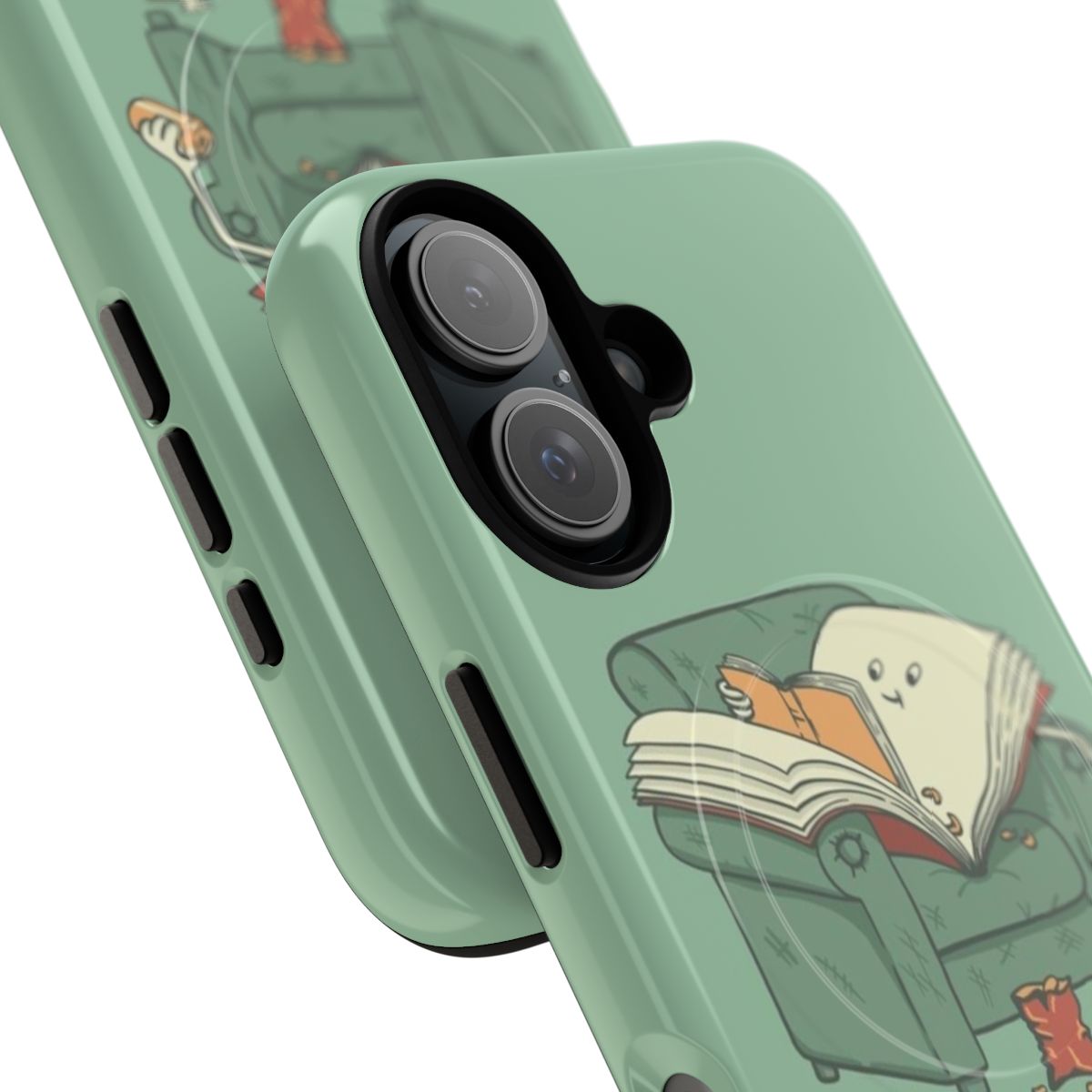 Cozy magnetic phone case for book lovers and bookworms - Detail