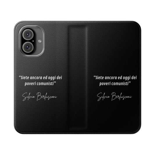 Silvio Berlusconi Inspired Flip Phone Case for Smartphones