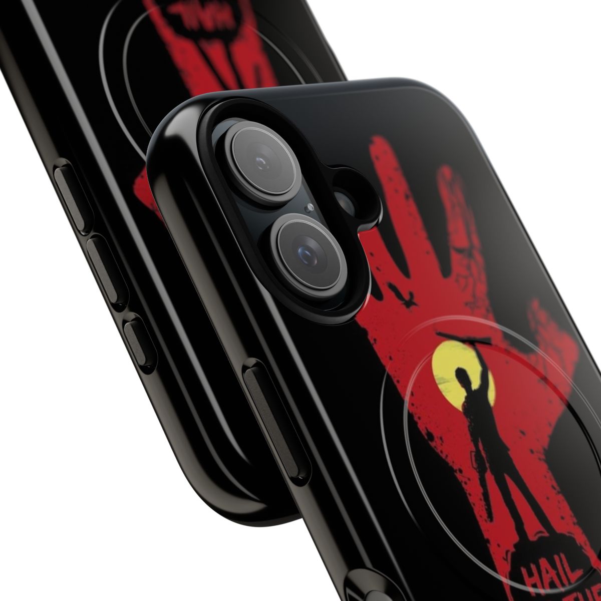 Magnetic tough phone case featuring Ash Williams from the Evil Dead/Army of Darkness franchise - Detail