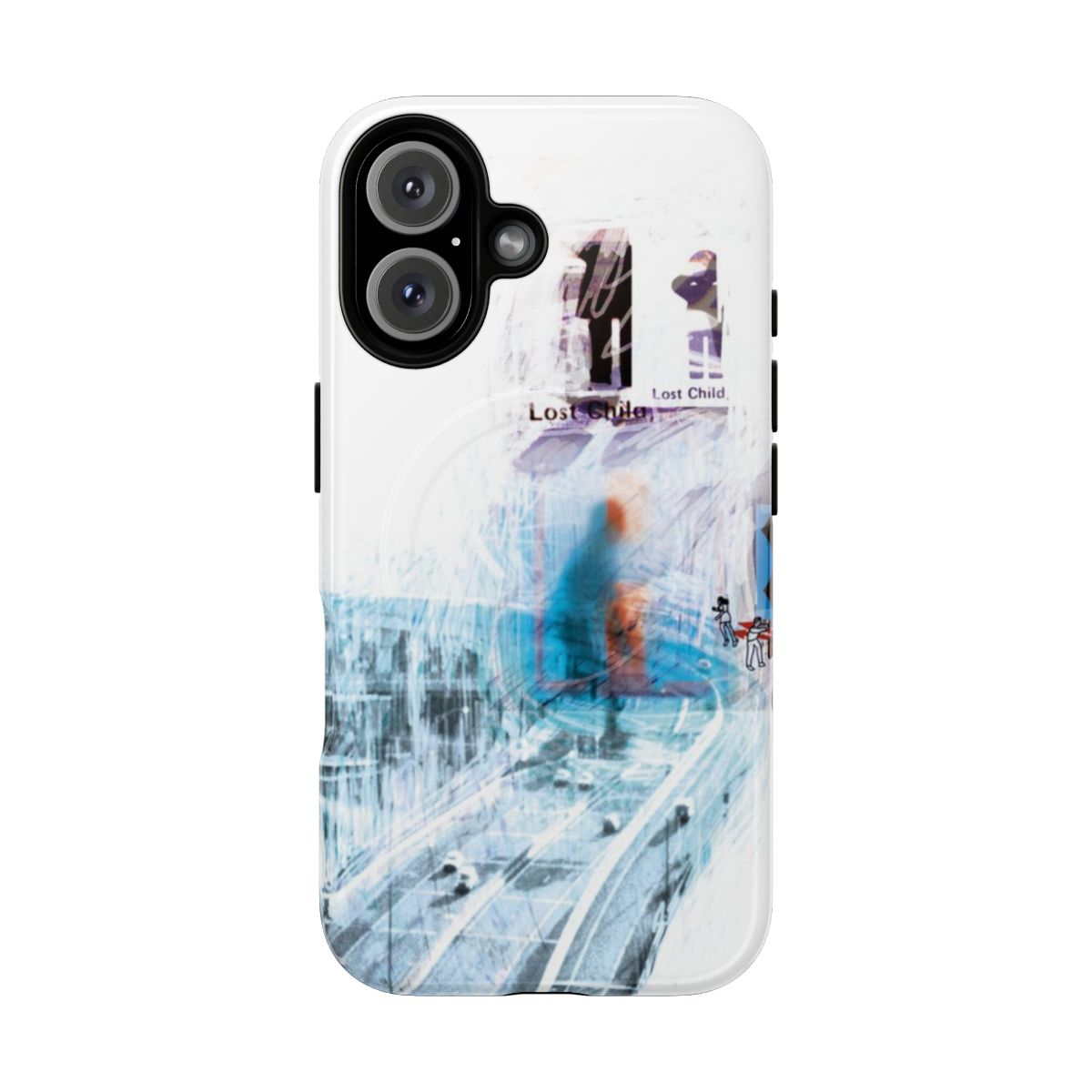 Magnetic tough phone case with Radiohead's Ok Computer album artwork