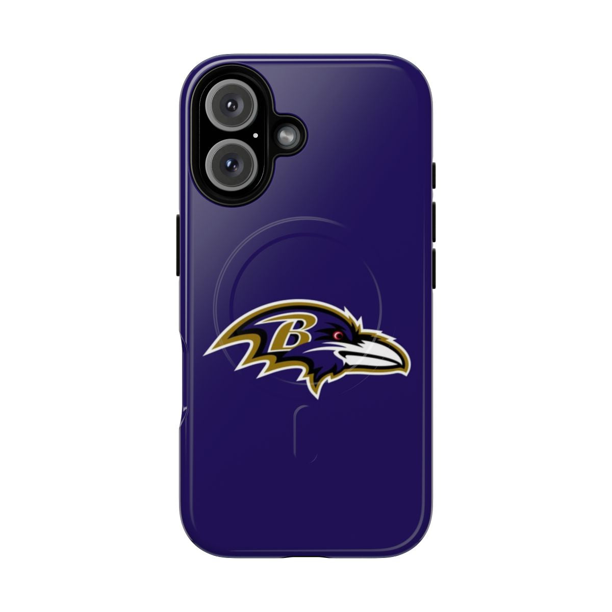 Magnetic Ravens logo phone case with a tough and protective design.