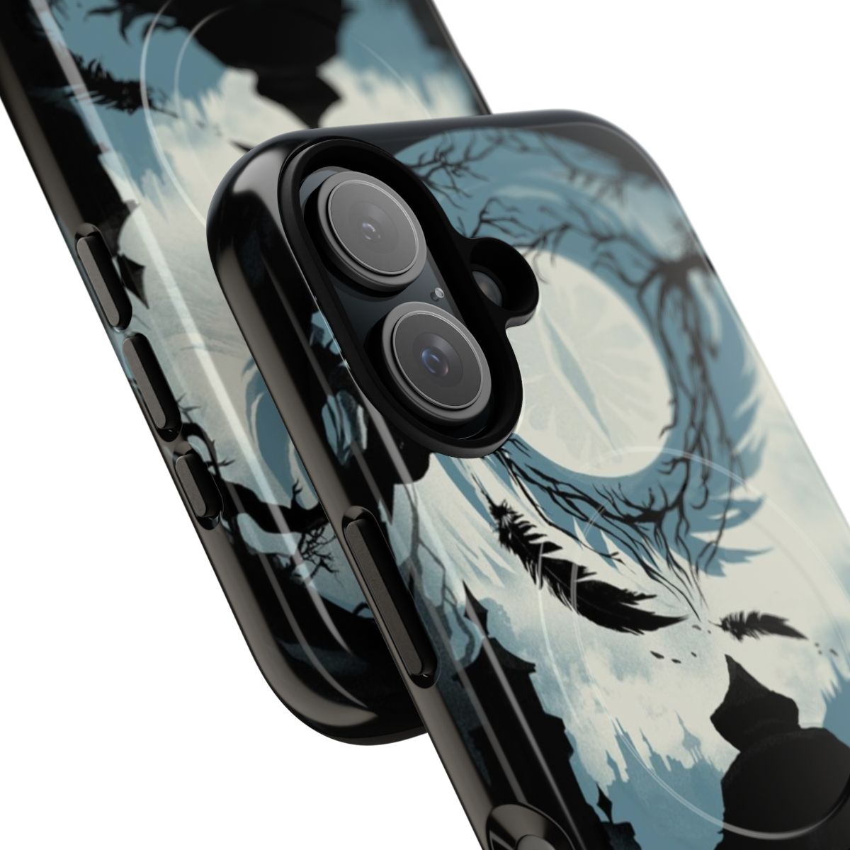 Nightly Hunt-inspired magnetic tough phone case with dark fantasy design - Detail