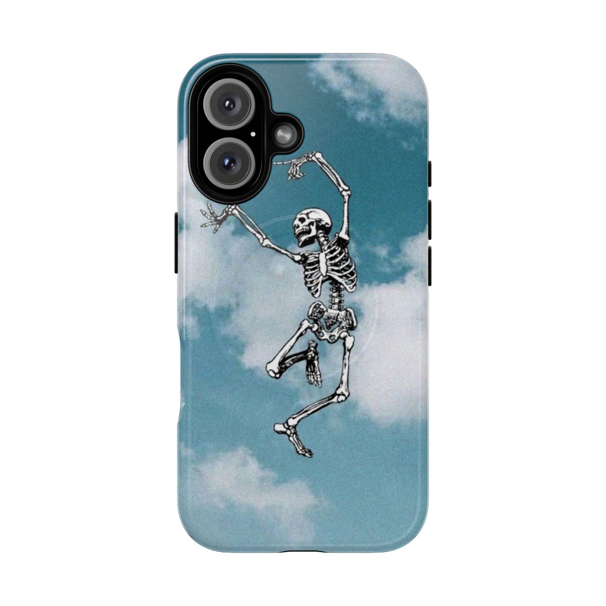 Skull dancing in the sky on a magnetic tough phone case