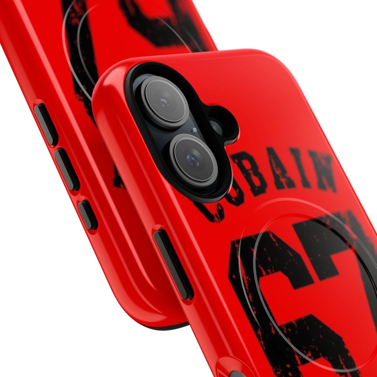 "Cobain 67 Magnetic Tough Phone Case with Nirvana Inspired Design" - Detail