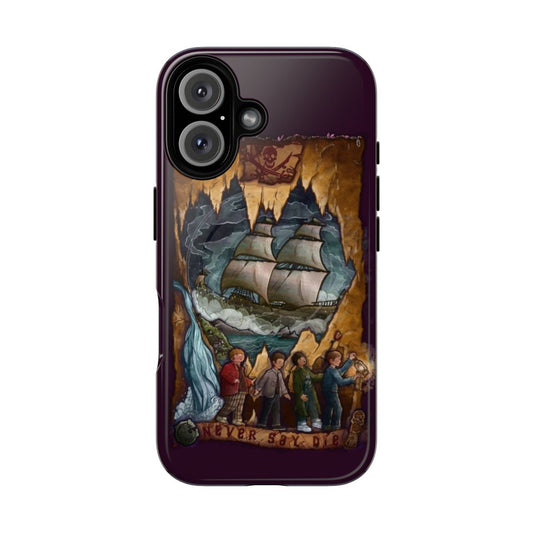 Goonies-themed magnetic tough phone case with 80s movie art