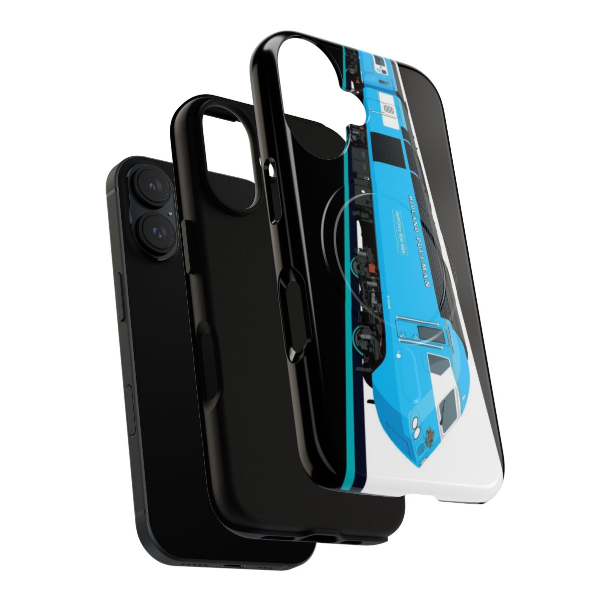 Magnetic tough phone case featuring a design of the Class 43 High-Speed Train - Layers