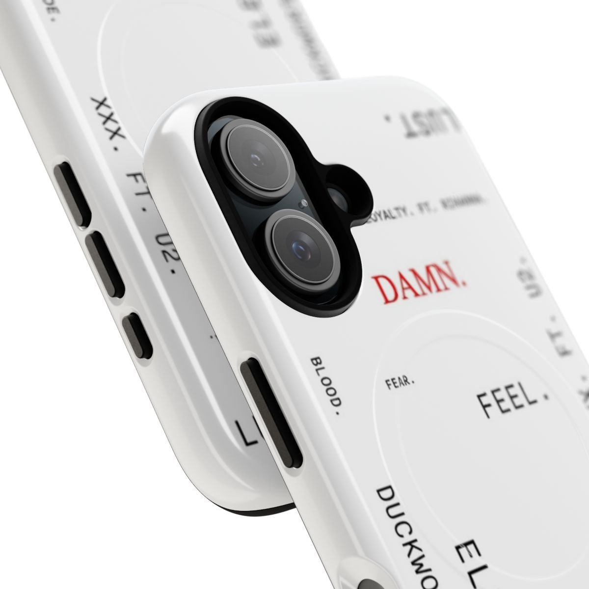 Magnetic tough phone case featuring artwork from Kendrick Lamar's DAMN. album - Detail