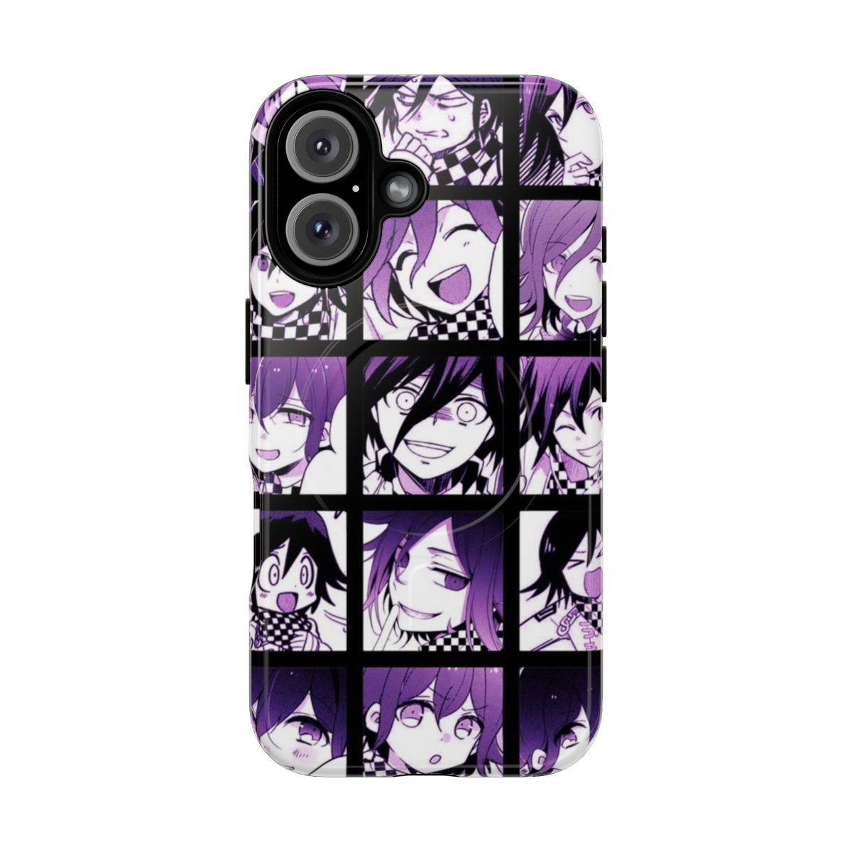 Kokichi Ouma inspired magnetic tough phone case with vibrant colors and character design