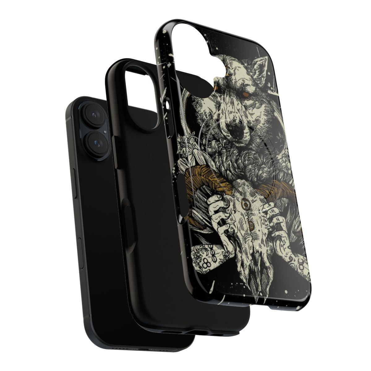 Pagan-inspired witchcraft-themed magnetic and tough phone case - Layers