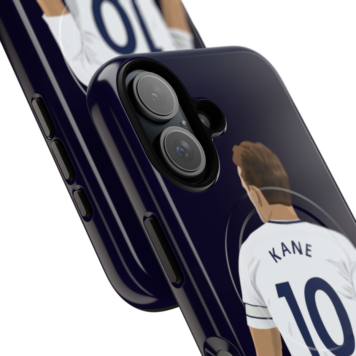 Illustration of Tottenham Hotspur captain Harry Kane on a magnetic tough phone case - Detail