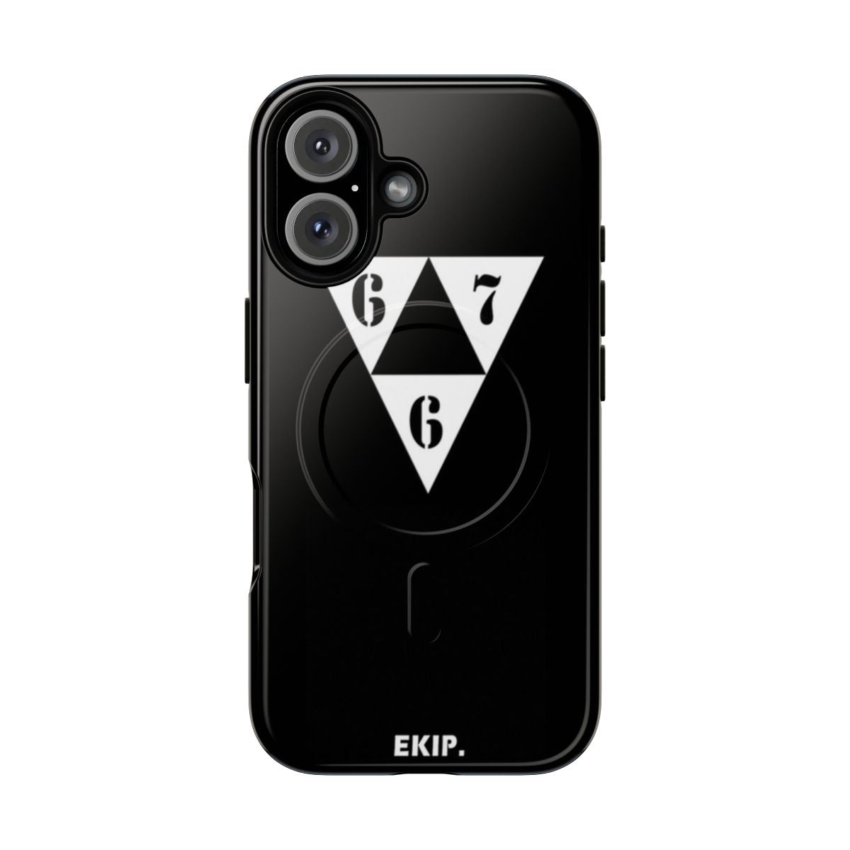 Magnetic tough phone case with 667 Ekip, death eater, and Raz al Ghul designs