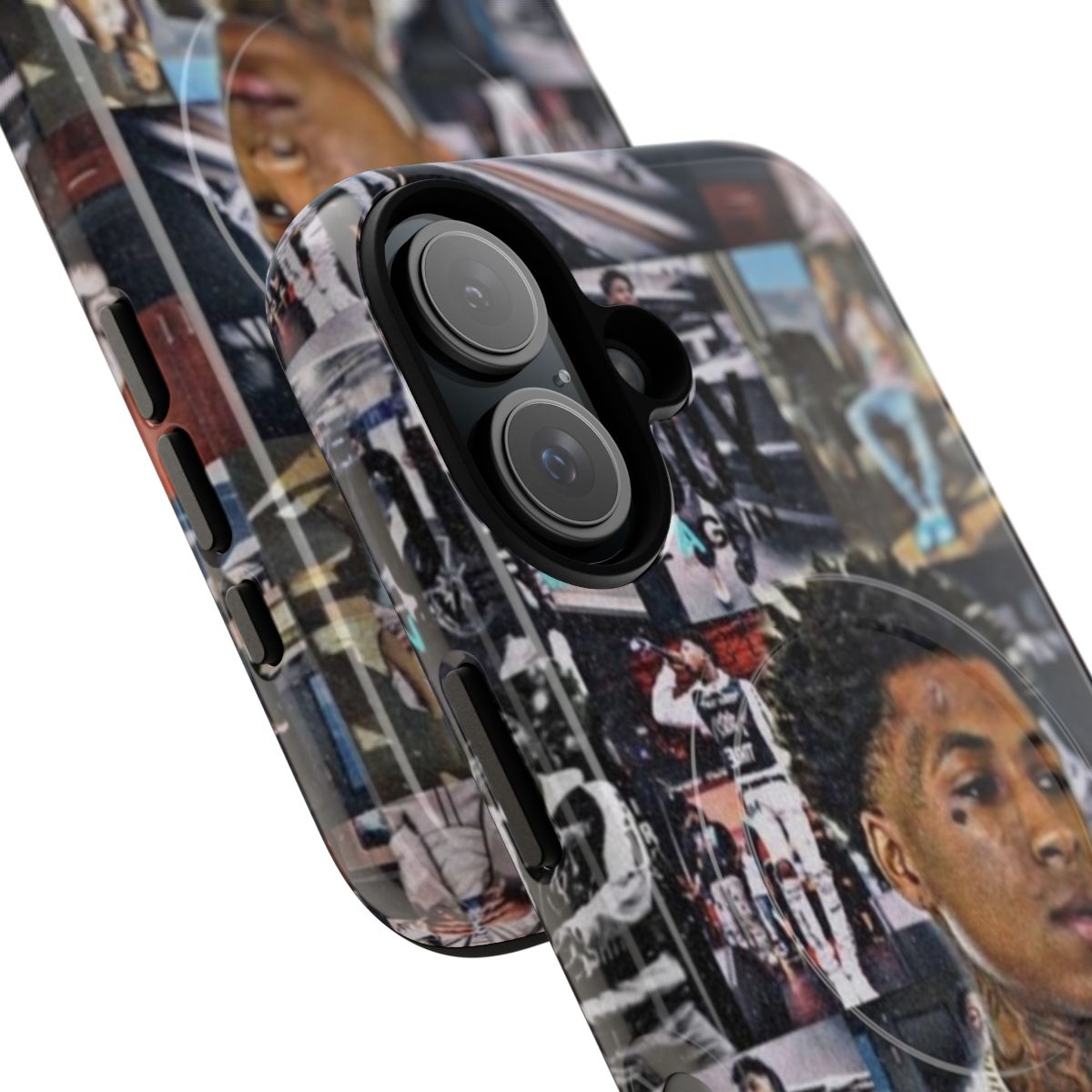 Nba youngboy themed phone case with magnetic closure - Detail