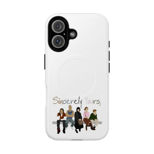 Stylish magnetic phone case featuring characters from the classic film The Breakfast Club