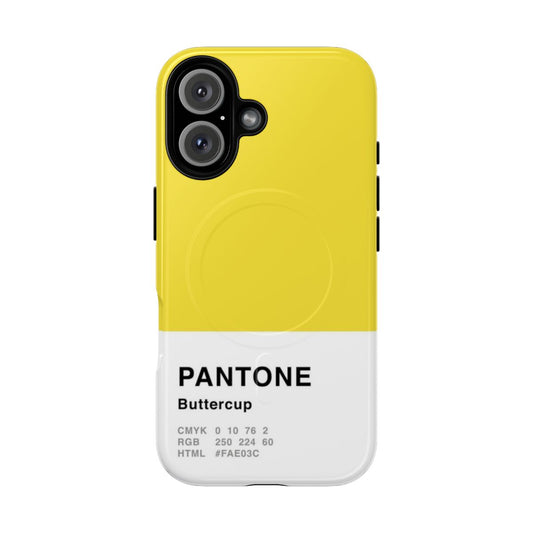 Buttercup yellow minimalist design phone case