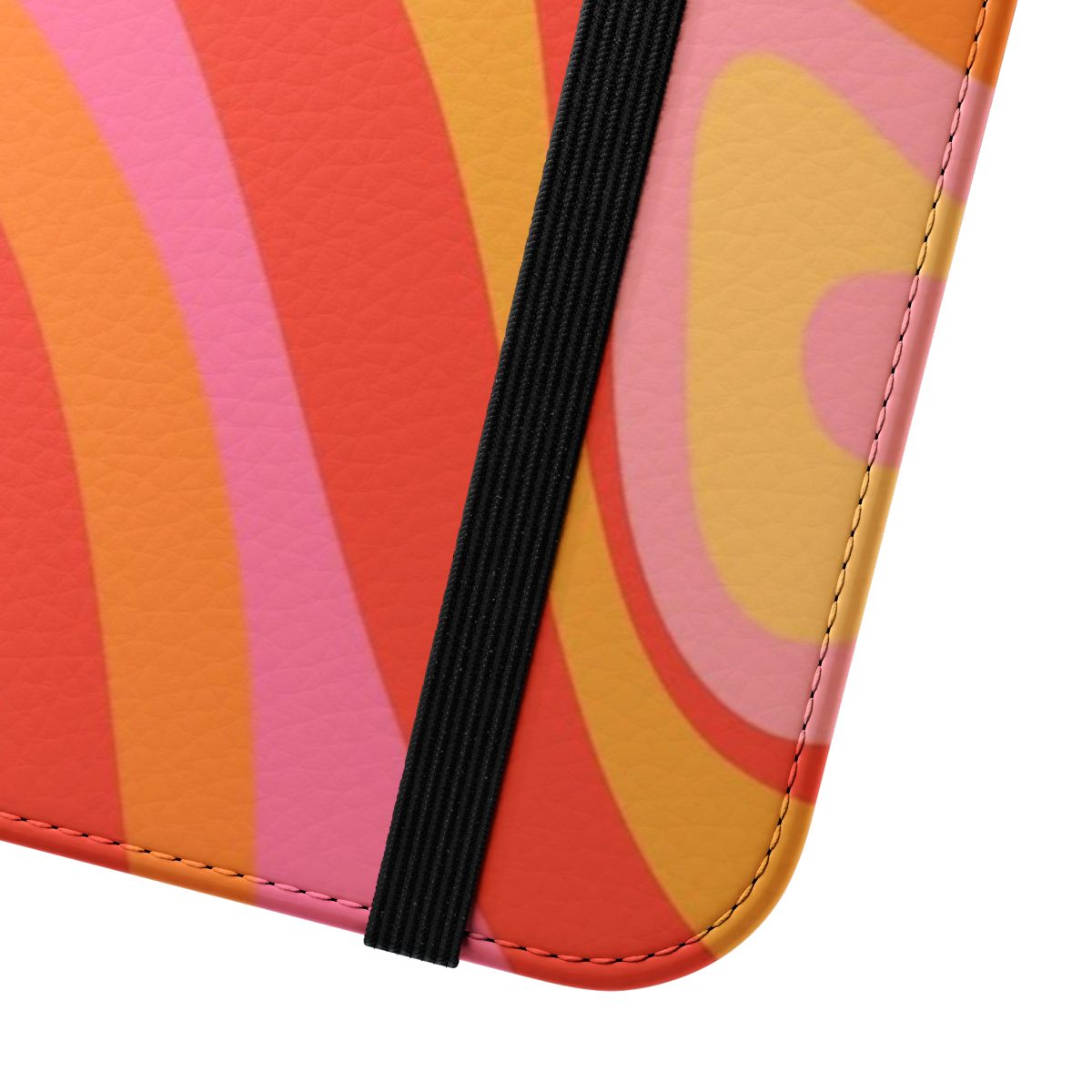 Colorful retro abstract pattern phone case - Close Up