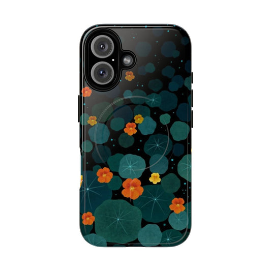 Colorful Nasturtium Flower Pattern Phone Case