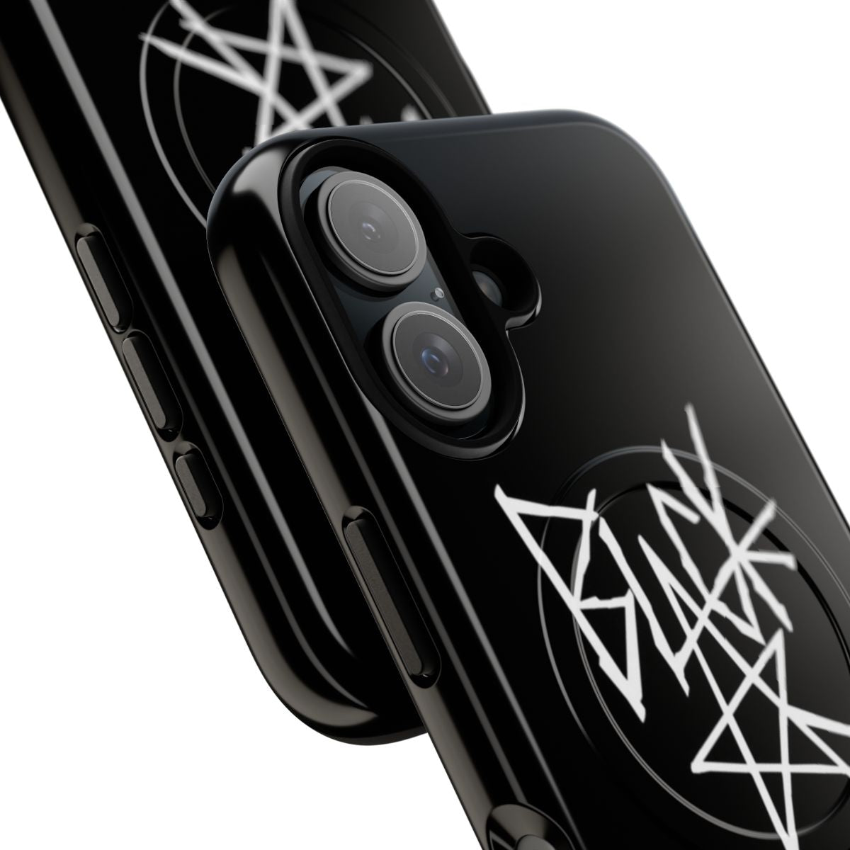 Black Star-inspired phone case with magnetic closure and tough protection - Detail