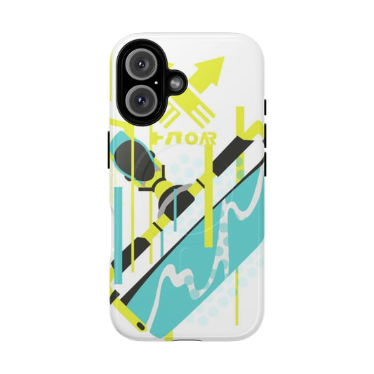 Splatoon inspired phone case with magnetic tough design