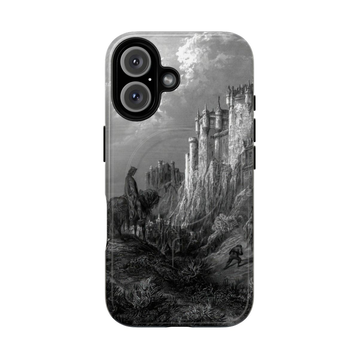 Gustave Dore inspired fantasy phone case with castle, kingdom, and medieval artwork