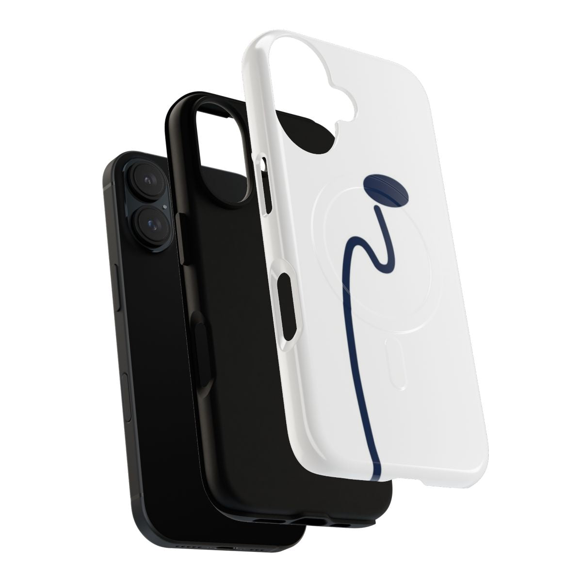 Durable and stylish phone case featuring the beloved Beluga whale from the anime film "Ride Your Wave" - Layers