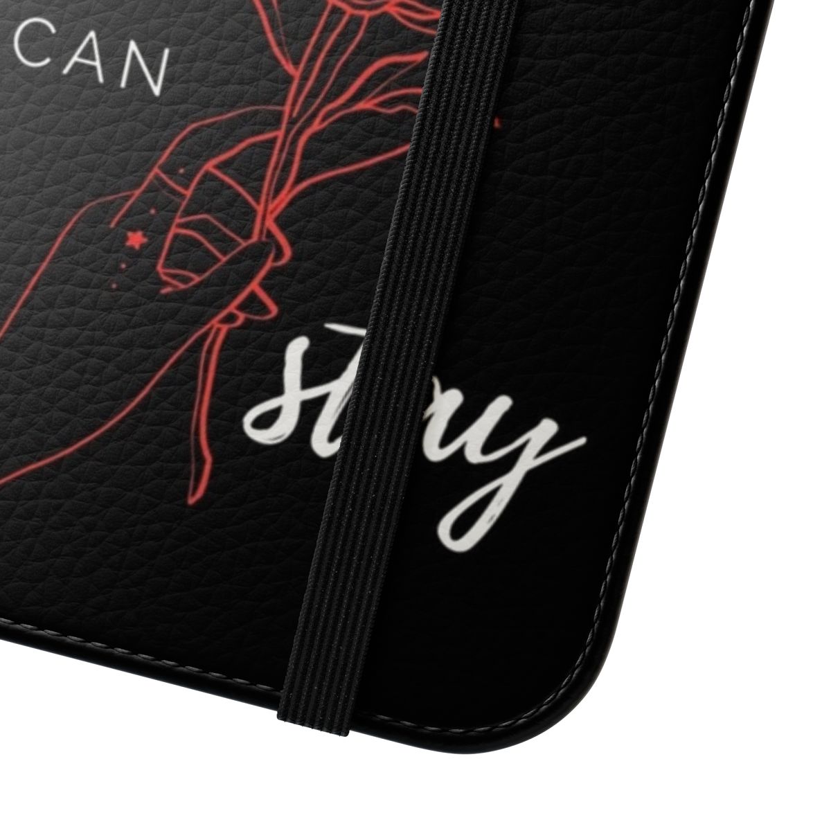 Stray Kids Inspired Flip Cover Phone Case with Lyrics Quote - Close Up