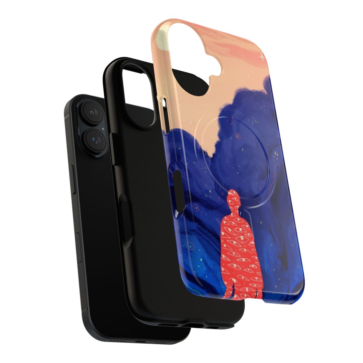 Surreal and dreamlike phone case with magnetic closure and tough design - Layers