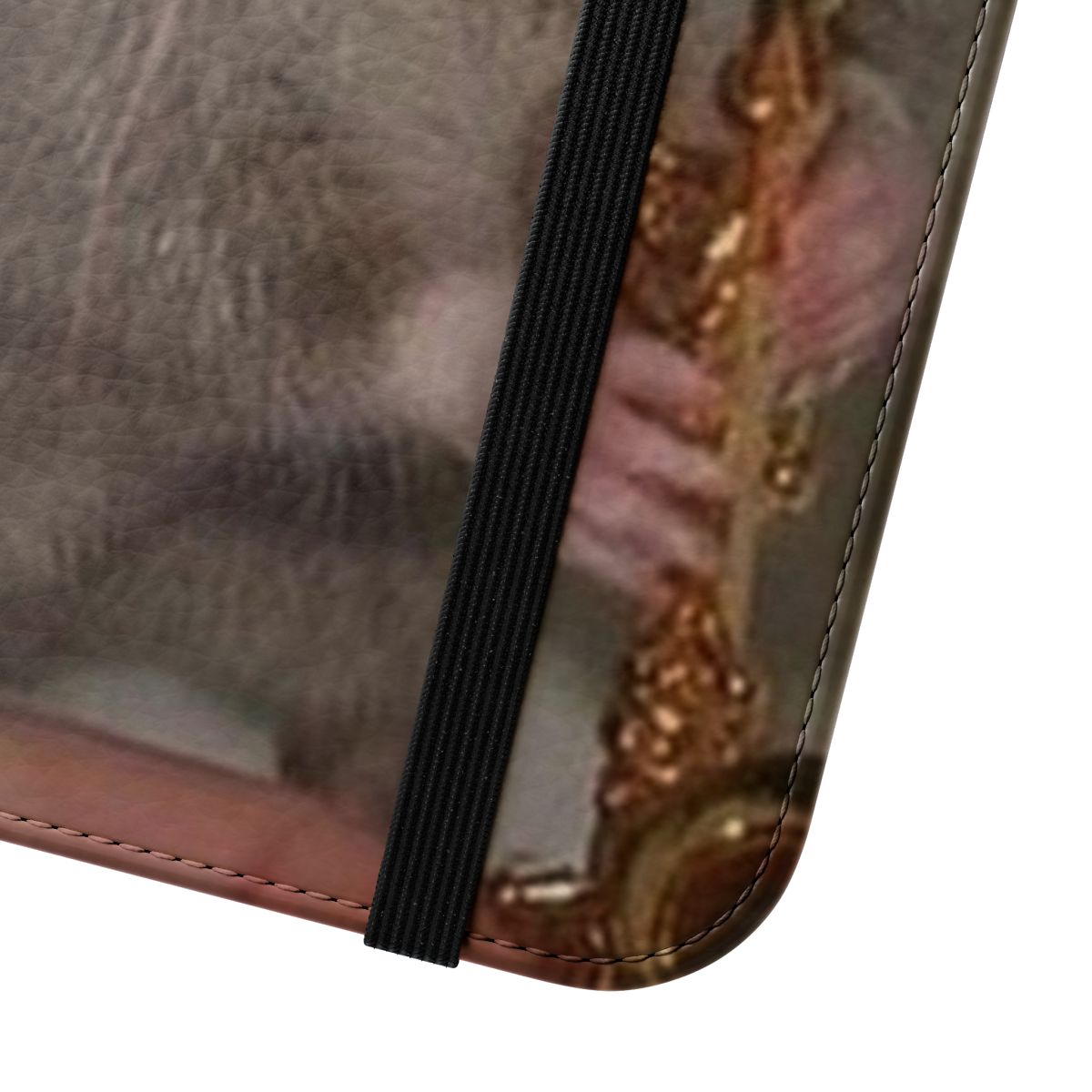 Jazz-themed flip cover phone case with a ratatouille-inspired design - Close Up