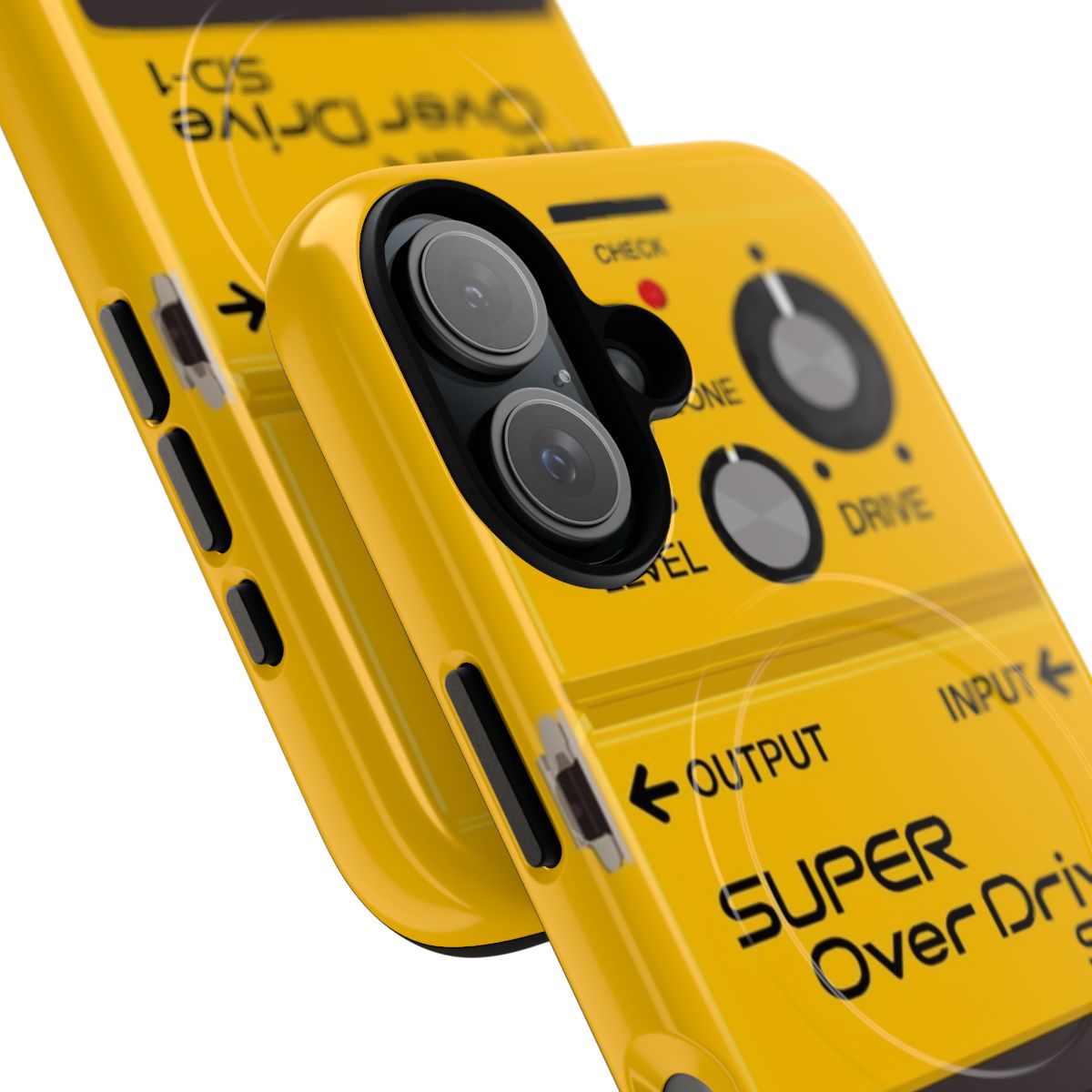 Magnetic Tough Phone Case Designed for Boss Super Overdrive SD-1 Guitar Pedal - Detail