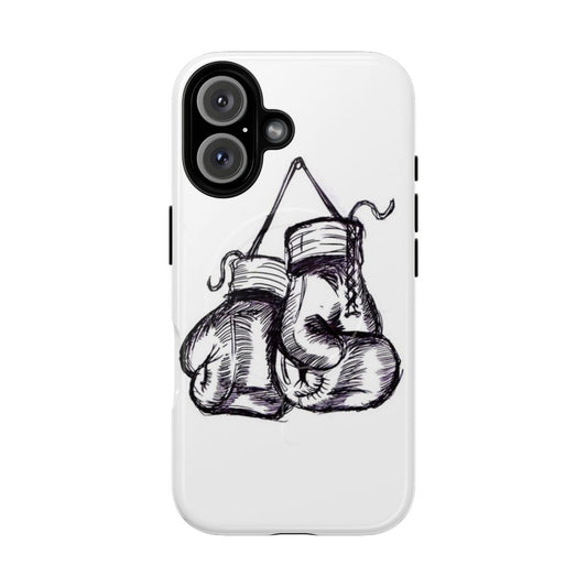 A tough, magnetic phone case with a boxing gloves-inspired design.