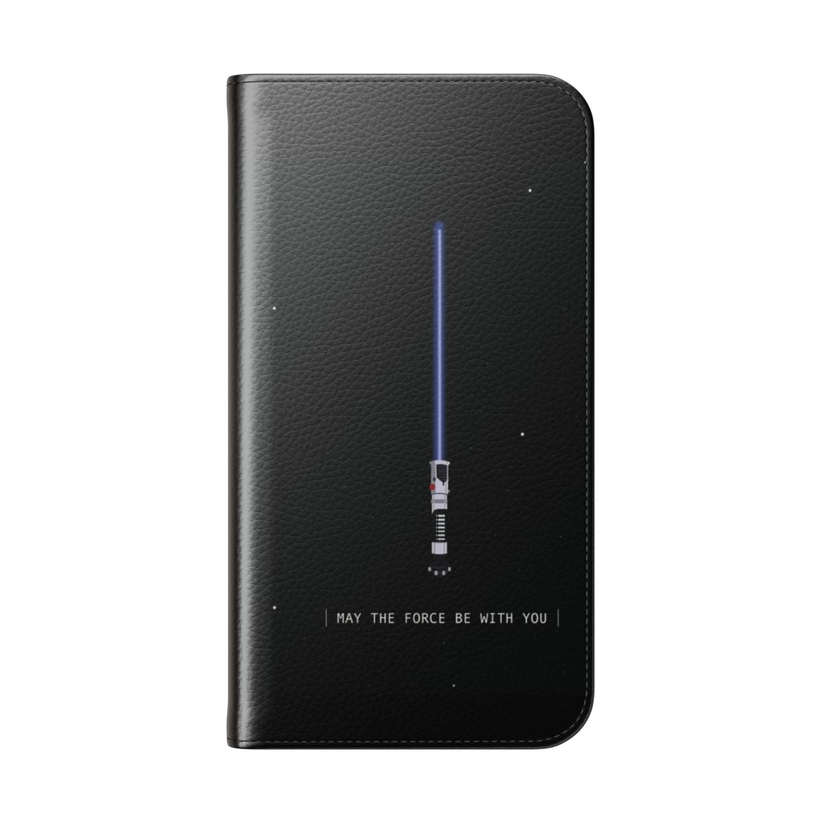 A sleek and stylish phone case featuring a galactic-inspired Star Wars design. - Folded Back