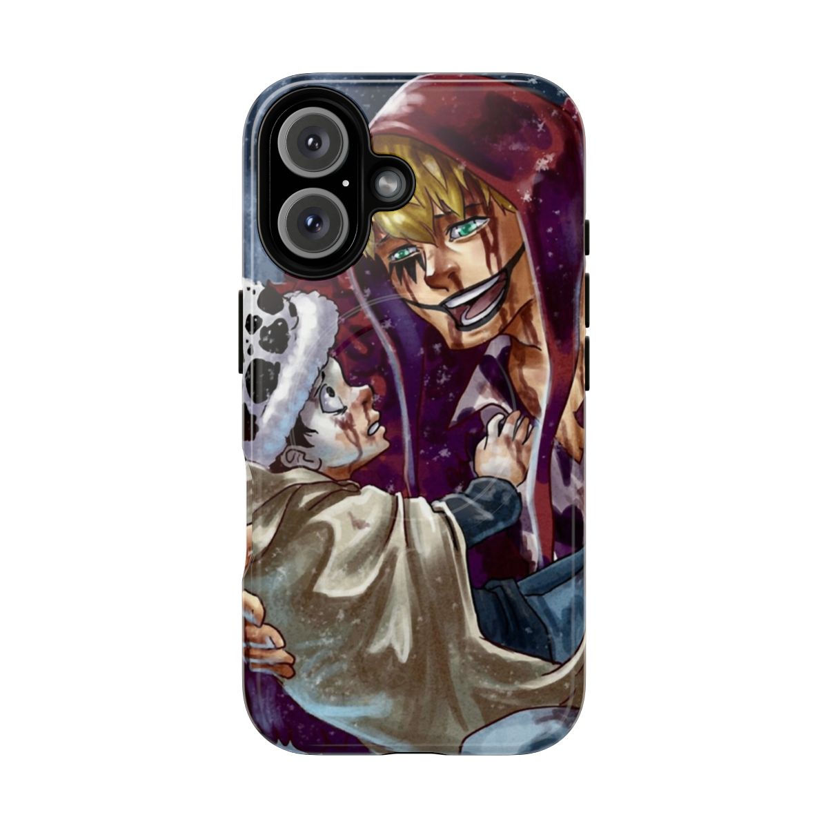 One Piece-themed phone case with magnetic closure and durable construction