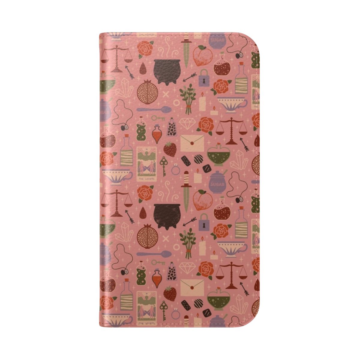 Magical Love Potion Themed Phone Flip Cover - Folded Back