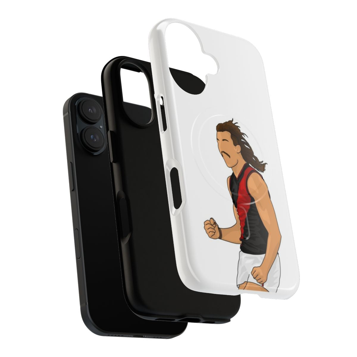 Magnetic tough phone case featuring the Essendon Bombers logo - Layers