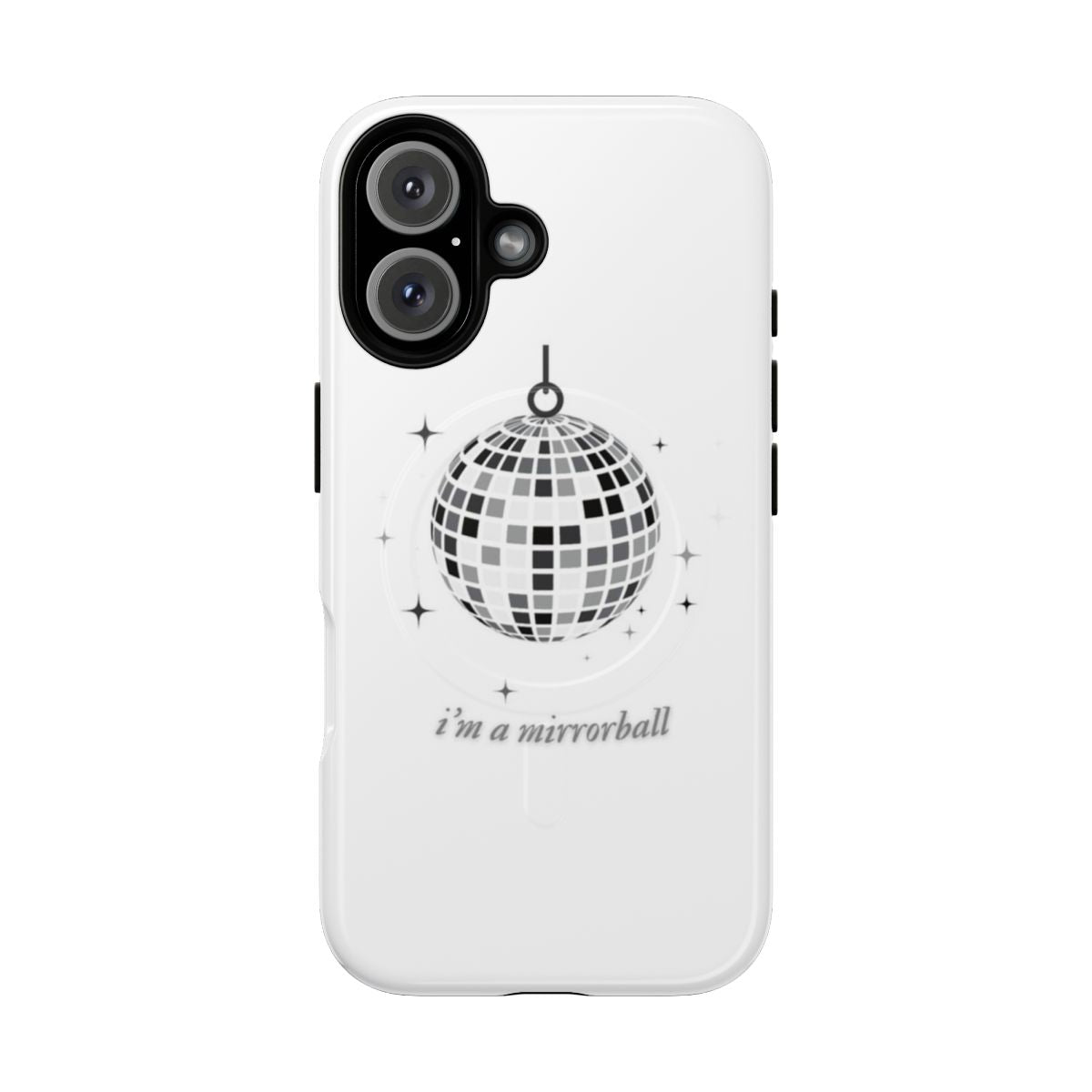 Magnetic protective phone case featuring a Taylor Swift-inspired design