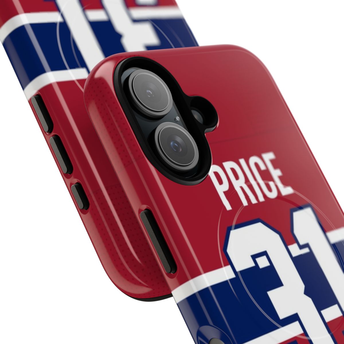 Montreal Canadiens-inspired phone case with team colors and logo - Detail