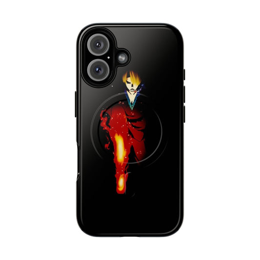 Magnetic Tough Phone Case with Sanji Design from One Piece Anime