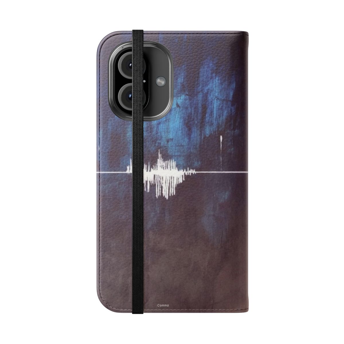 Suga-inspired flip cover phone case for BTS fans - Folded Front