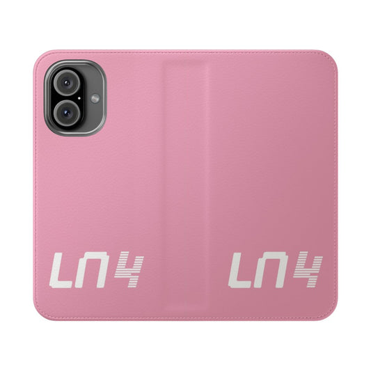 Lando Norris inspired Formula 1 motorsport-themed phone case with a minimalist, retro design.