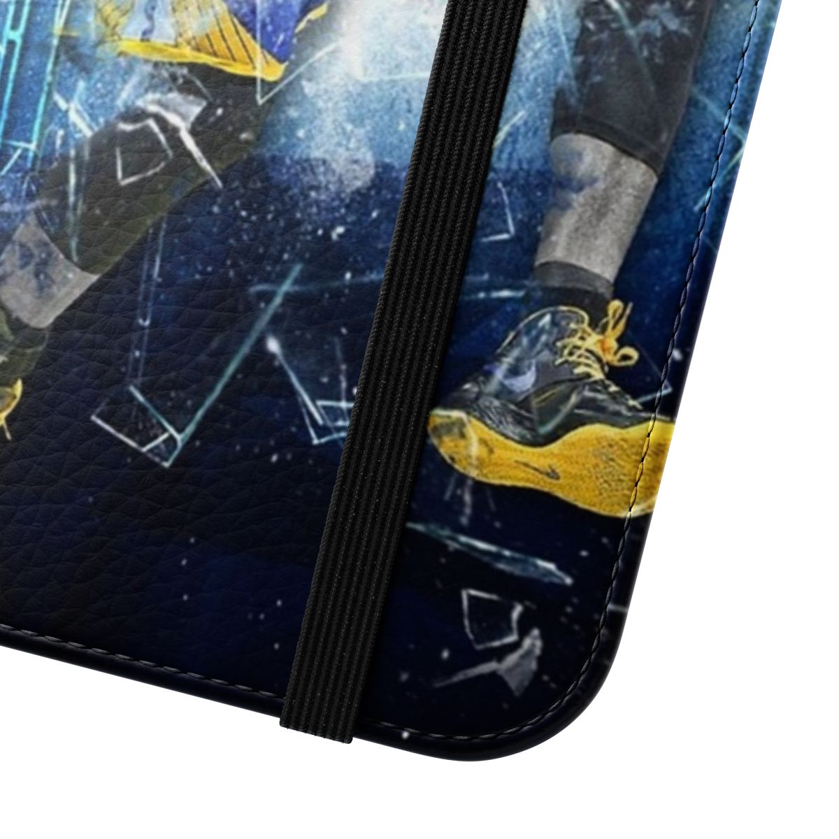 Sports-Inspired Flip Cover Phone Case with Steph Curry Design - Close Up