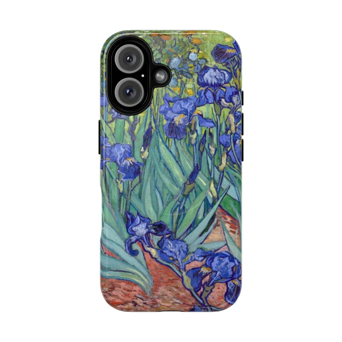 Vibrant phone case featuring Van Gogh's iconic "Irises" painting