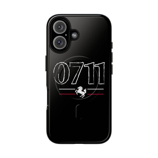 Magnetic tough phone case with 0711 Stuttgart and VfB 1893 football club design