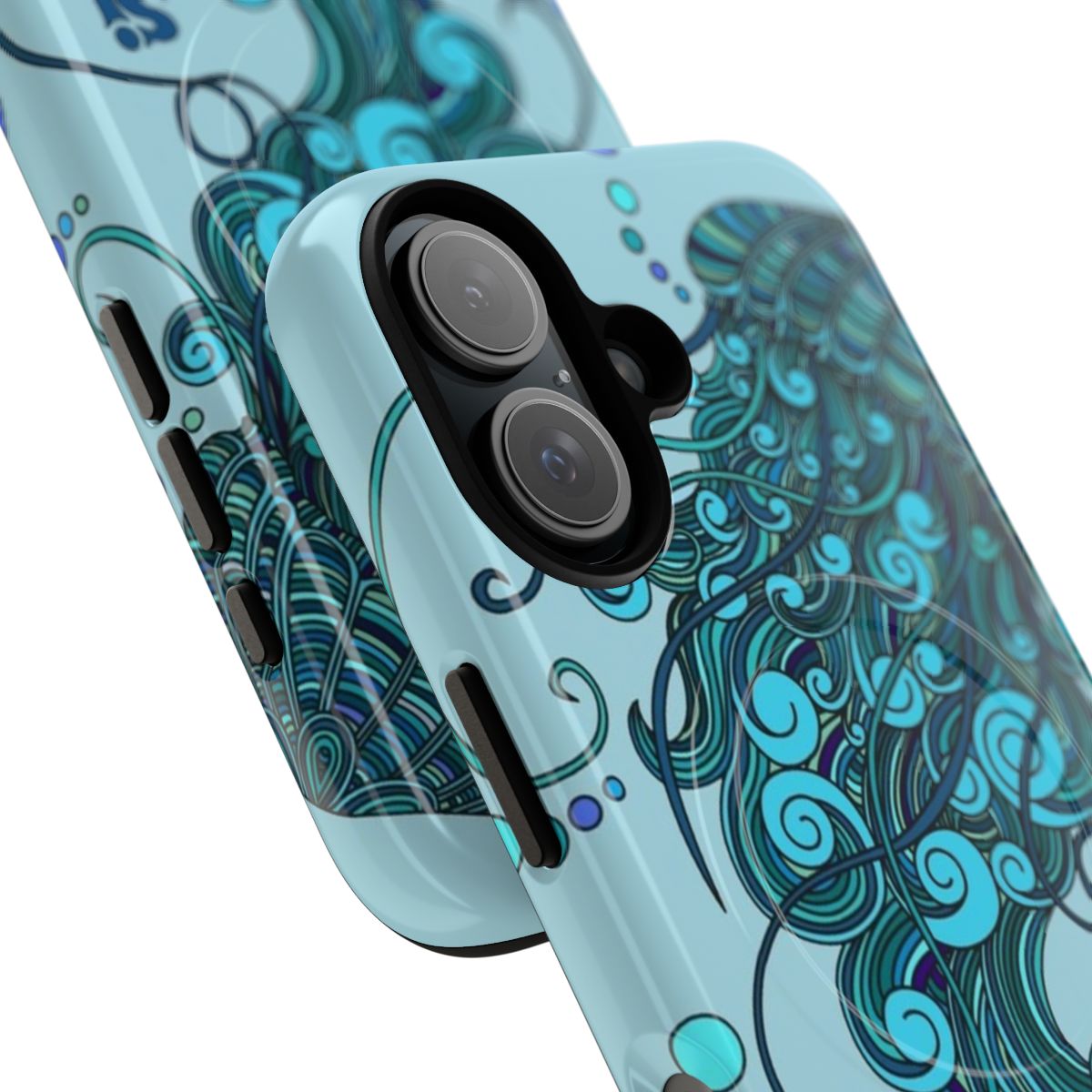 Colorful phone case featuring psychedelic design inspired by String Cheese Incident - Detail